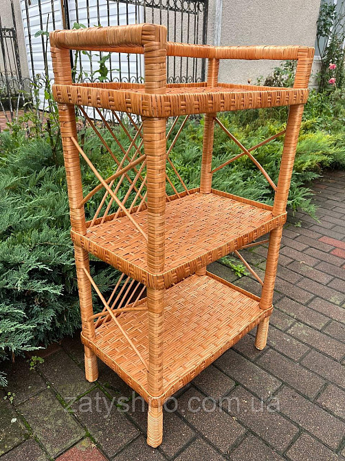 Стелаж плетений на 3 полиці Київ - фото 1