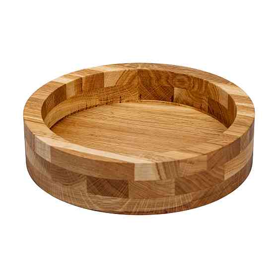 Дерев'яна миска для подачі 22 см глибока з дуба B2W220180 Київ