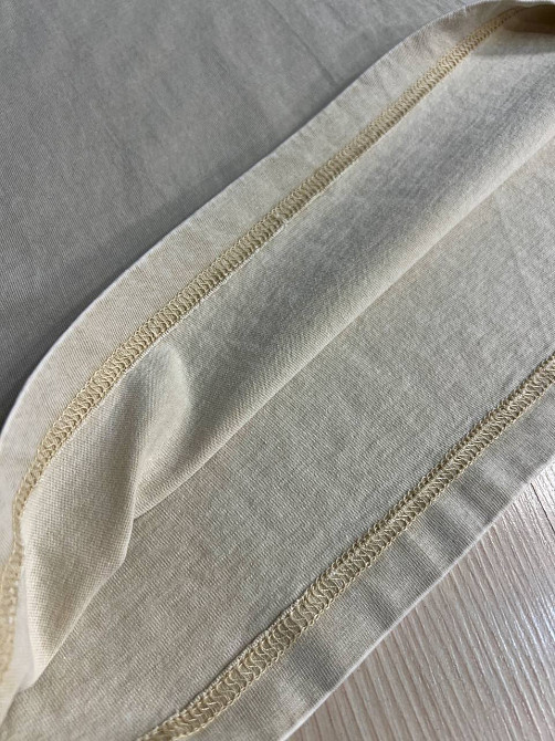 Футболка женская A-N 26089 тай-дай оверсайз с камнями буква B, бежевый, one size Киев - изображение 9