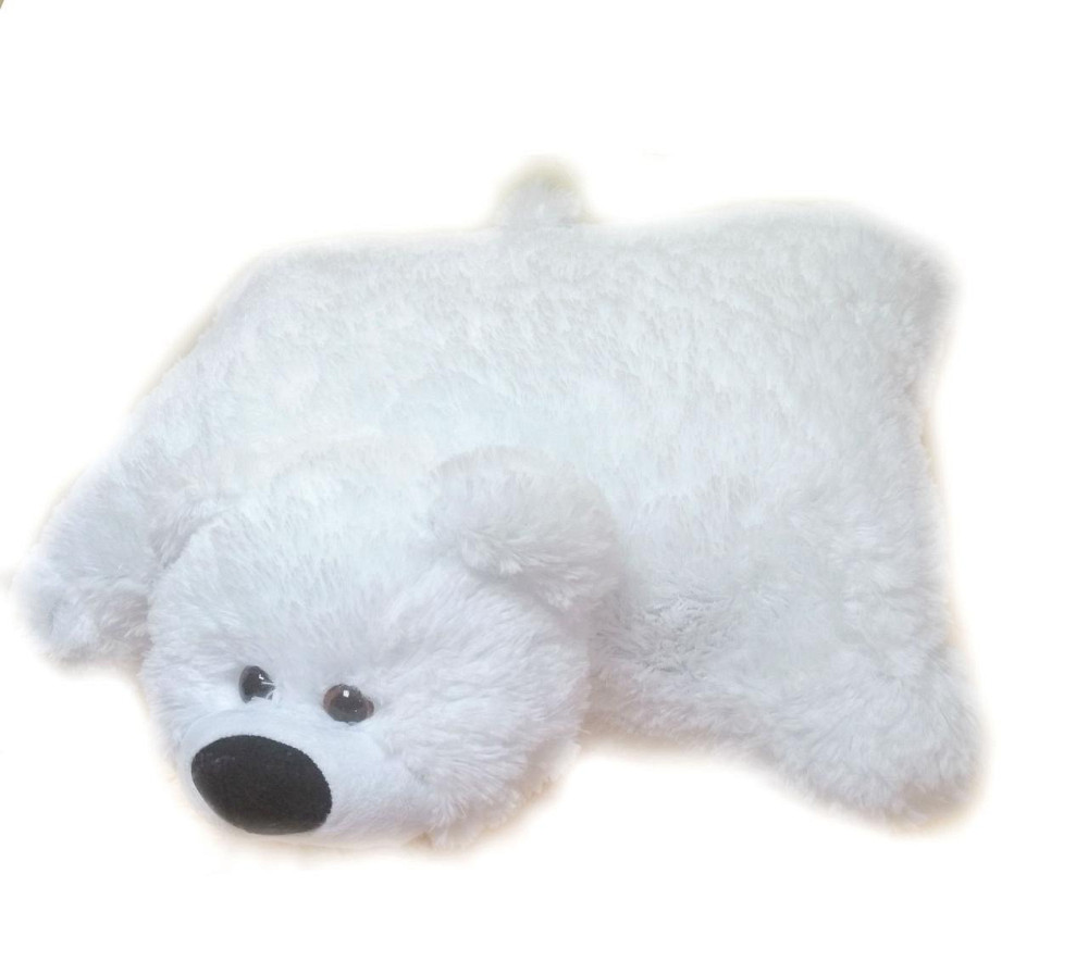 Подушка-игрушка Алина мишка 55 см белая Киев - изображение 2