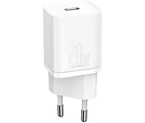 Мережевий зарядний пристрій Baseus Super Si Quick Charger 1C 20W EU White Київ