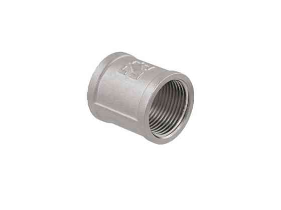 Муфта 3/4 латунь, ВВ, DN20, никель, MR02 ТМ RAFTEC Киев