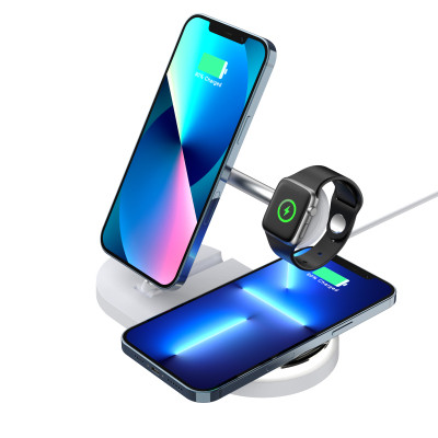 Зарядний пристрій Armorstandart Wireless Charging H101 3 in 1 Magnetic White (ARM78102) Вінниця - фото 6