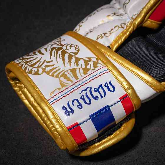 Рукавиці ММА Phantom Muay Thai White Gold S/M (капа в подарунок) Кам'янське
