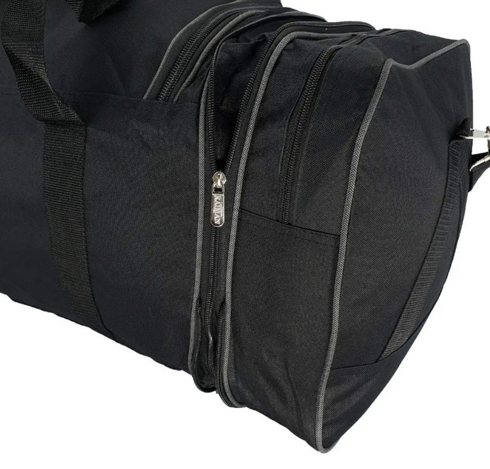 Сумка дорожная KAIMAN с расширением 60 (70) см черная S607001 Киев - изображение 6