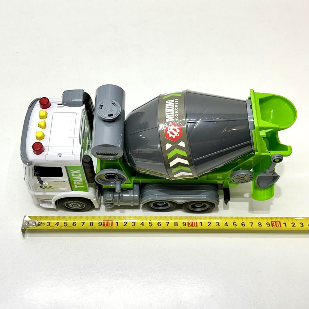 Спецтехніка Бетонозмішувач світло звук рухомі деталі масштаб 1:16 Зелений (ZH 812-1) Чернігів - фото 6