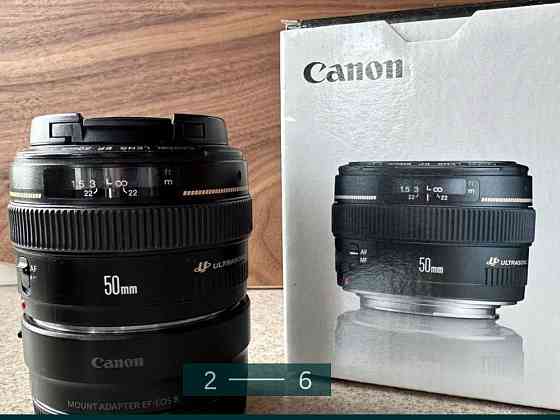 Фотоаппарат: Canon EF 50mm.1.4 Харьков