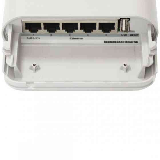 Точка доступу Mikrotik RB OmniTIK 5HnD, 7.5dBi Integrated AP, 5Ghz Dual chain, 5xEthern (RBOmniTikU-5HND) Київ
