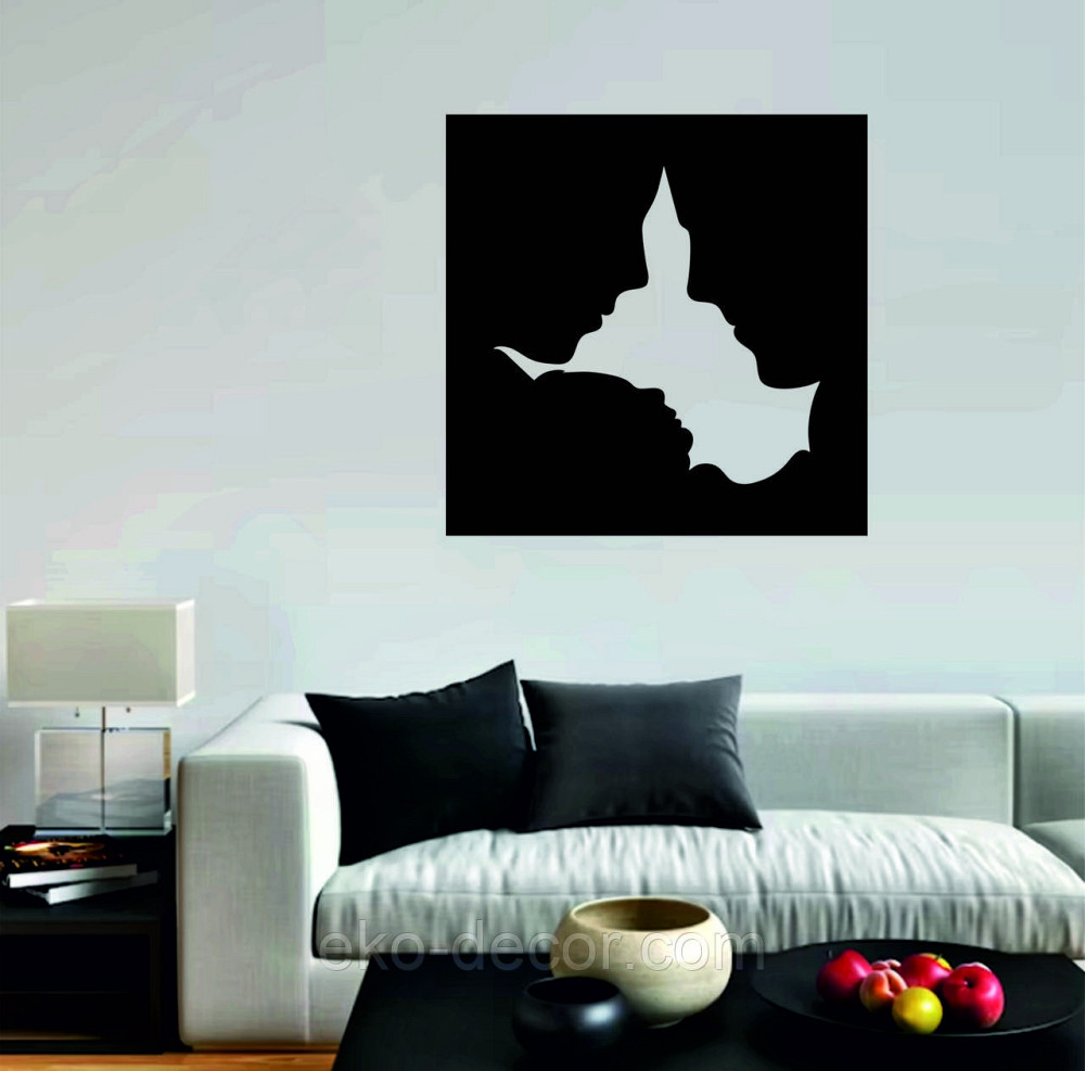 Декоративне настінне 3D Панно «Силует пари», Декор на стіну з об'ємом Київ - фото 5