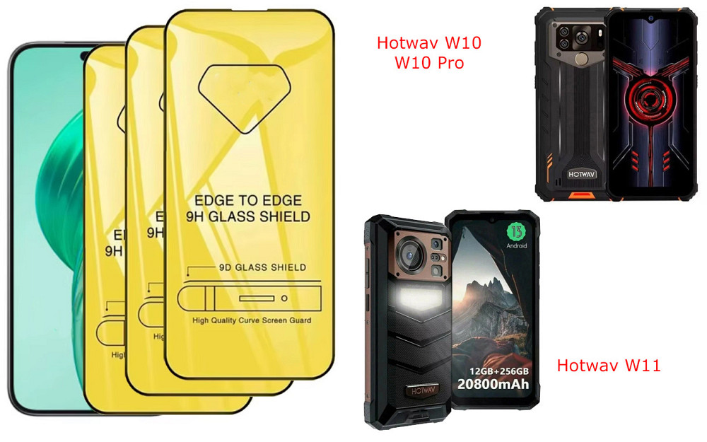 Защитное стекло DefenzoGlass для Hotwav W10, W10 Pro, W11 – двойная прочность Киев - изображение 3