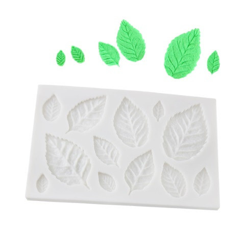 Кондитерский молд Листья 65 на 100 мм серый Киев - изображение 3