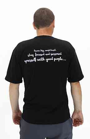 Футболка чоловіча трикотажна Чорний 46 Харків