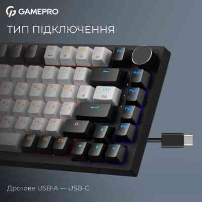 Клавиатура GamePro Asgard Valhalla Max MK160B MAX USB UA Black (MK160B MAX) Винница