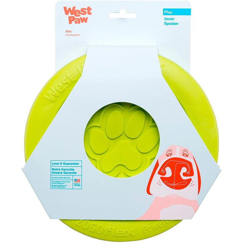 West Paw Zisc Flying Disc (Вест Пав Зиск) іграшка для собак фрізбі Великий - 22 см, Зелений Запоріжжя - фото 2
