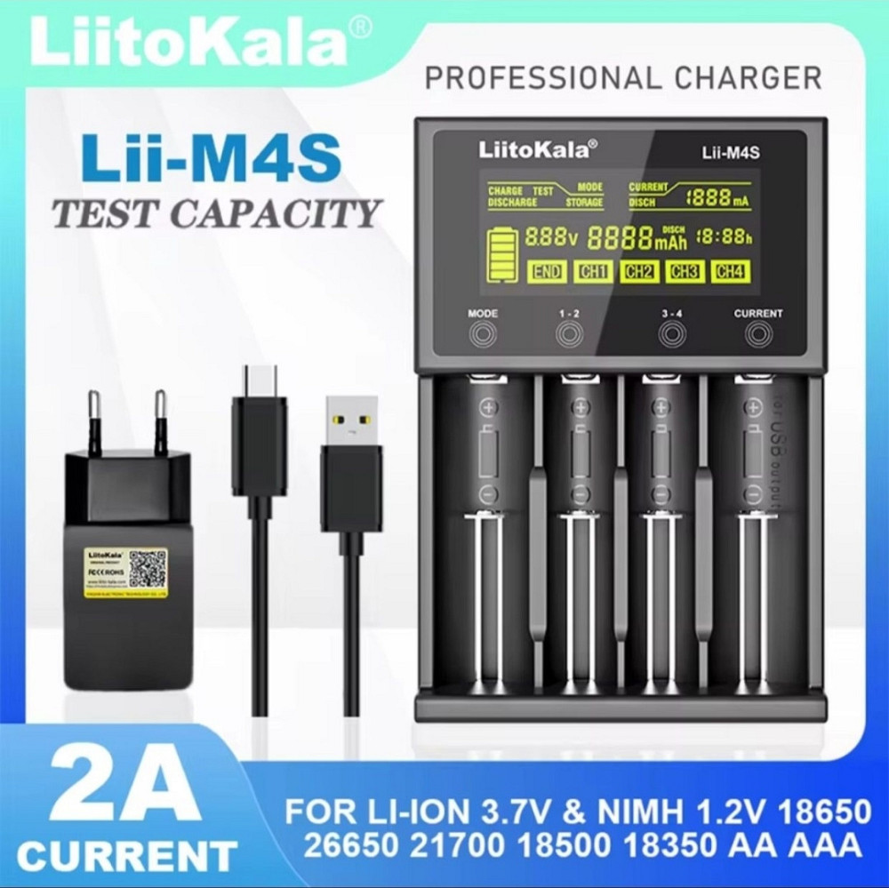 Зарядное устройство LiitoKala Lii-M4S оригинал, +блок зарядки. Киев - изображение 7