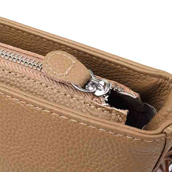 Женская кожаная сумка на плечо для повседневной носки Vintage 22912 Бежевый Киев