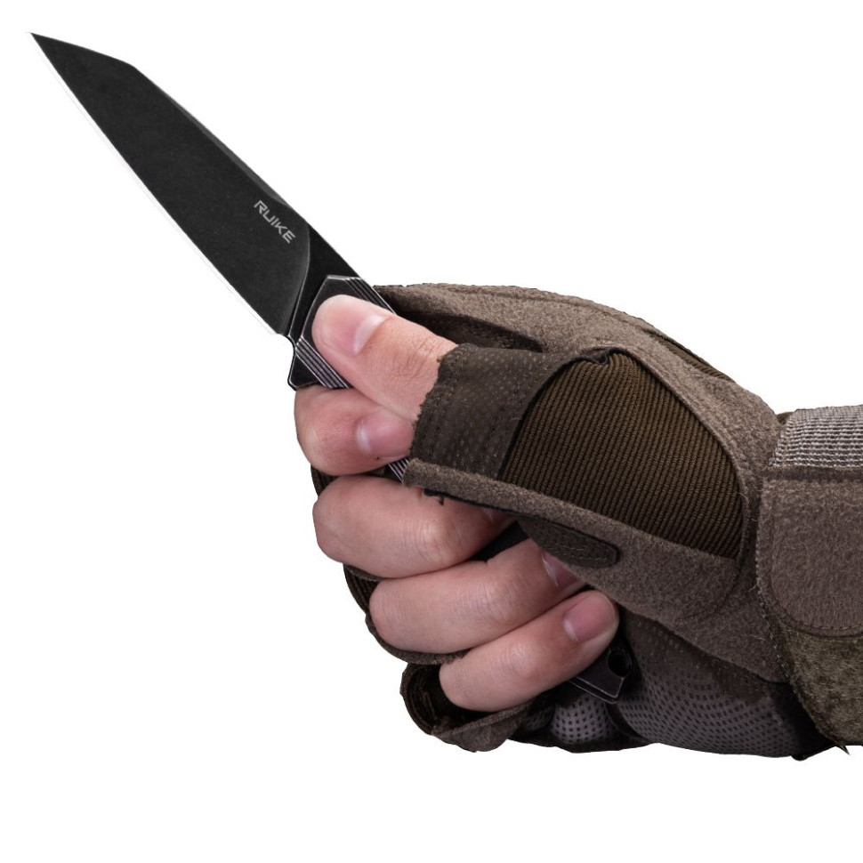 Ніж складаний туристичний Ruike P831S-SB, (8.5 см) 14C28N / 3cr14n чорний Київ - фото 9