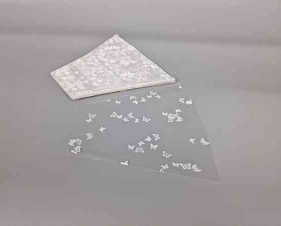 Упаковка конус под цветы h25/10низ/25верх белый (100 шт) 178 (4) Бабочка (100 шт) Харьков