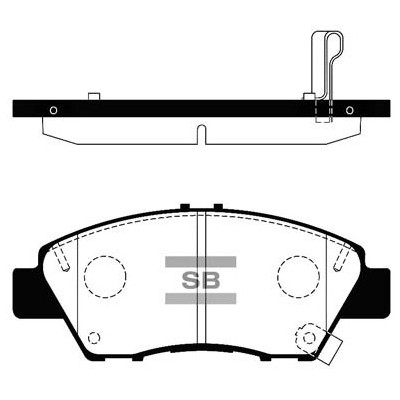 Гальмівні колодки HI-Q SP1463 Вінниця - фото 1
