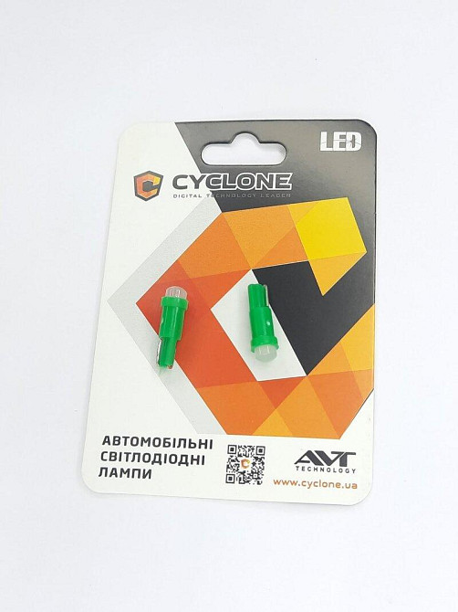 Лампочка у щиток T5-003 LED 1W COB 12V Green Вінниця - фото 1