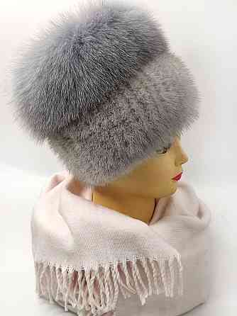 Хутряна жіноча шапка кубанка Ліа Сірий Харків