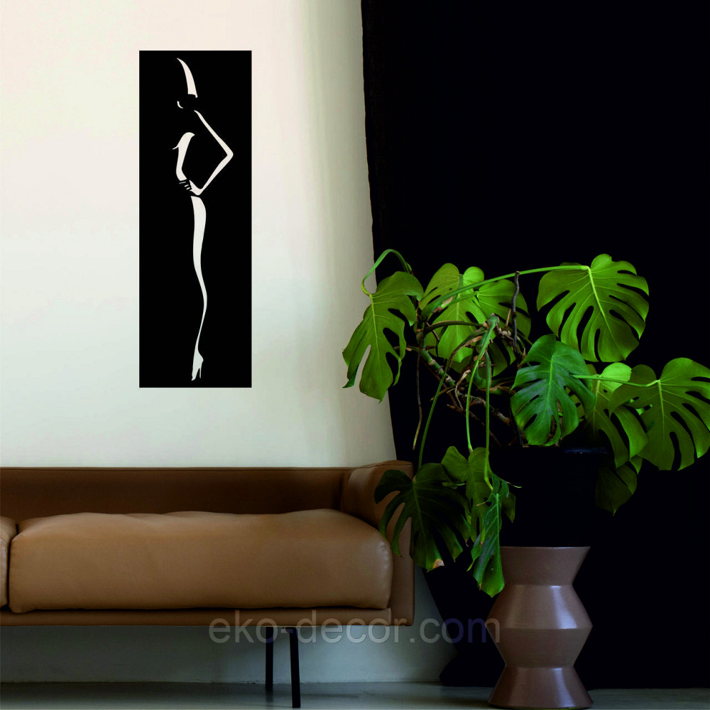 Декоративне настінне Панно «Силует жінки», Декор на стіну Київ - фото 2