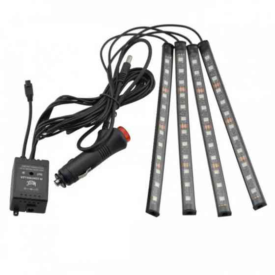 Универсальная RGB LED подсветка с микрофоном, экономичная, долговечная, для тюнинга авто: 50 000 час Киев