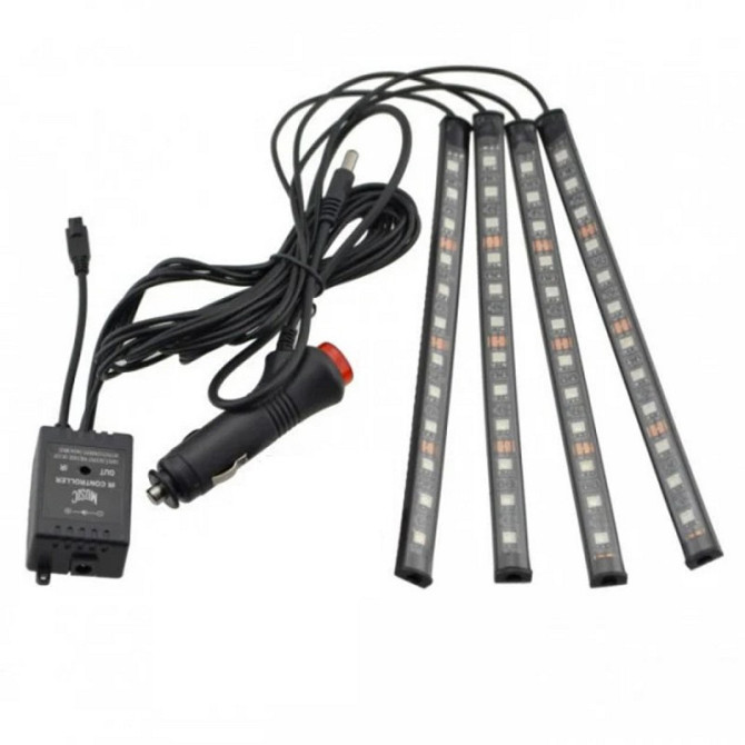 Универсальная RGB LED подсветка с микрофоном, экономичная, долговечная, для тюнинга авто: 50 000 час Киев - изображение 3