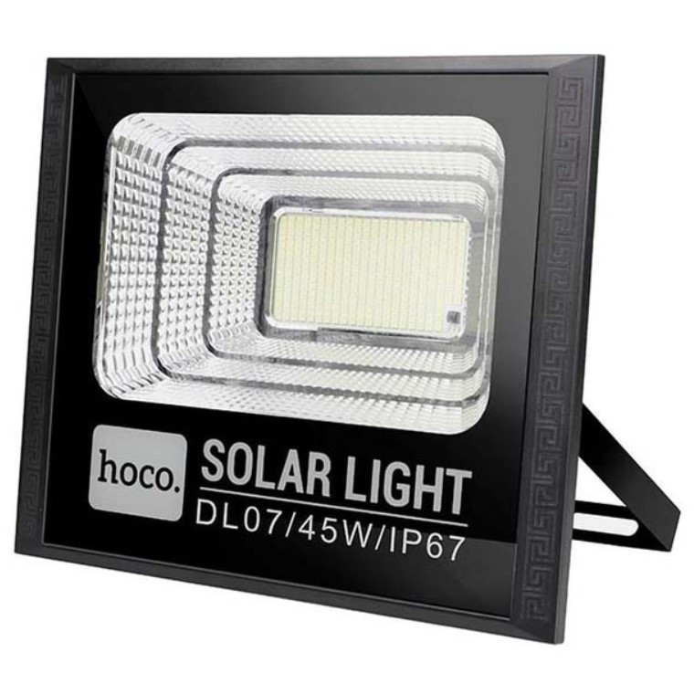 Лампа вулична HOCO DL07 Plus із сонячною панеллю, чорна Винница - изображение 2
