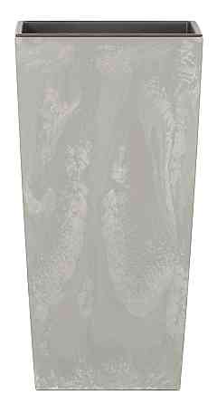 Горщик з кашпо для рослин 2в1 PROSPERPLAST URBI SQUARE BETON 3/7.2 л Київ