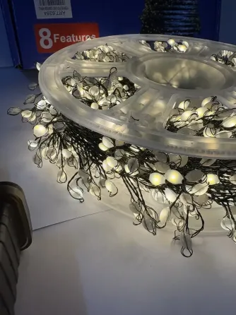 Гирлянда зеленый провод таймер пульт ДУ режимы 6Вт 50м 1500LED (теплый белый) BG-LINE-50M1500-WW-2 Одесса