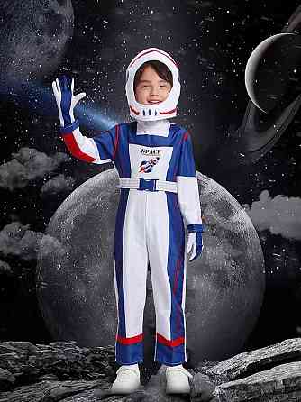 Детский костюм астронавта 4-6 лет, комбинезон космонавта NASA, скафандр со шлемом для Хэллоуина, карнавала Киев