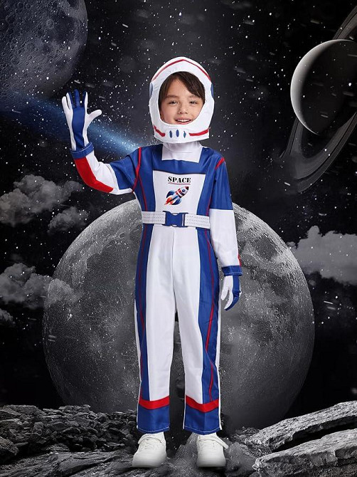Дитячий костюм астронавта 4-6 років, комбінезон космонавта NASA, скафандр з шоломом для Хелловіну, карнавалу, шкільних свят вистав Київ - фото 6