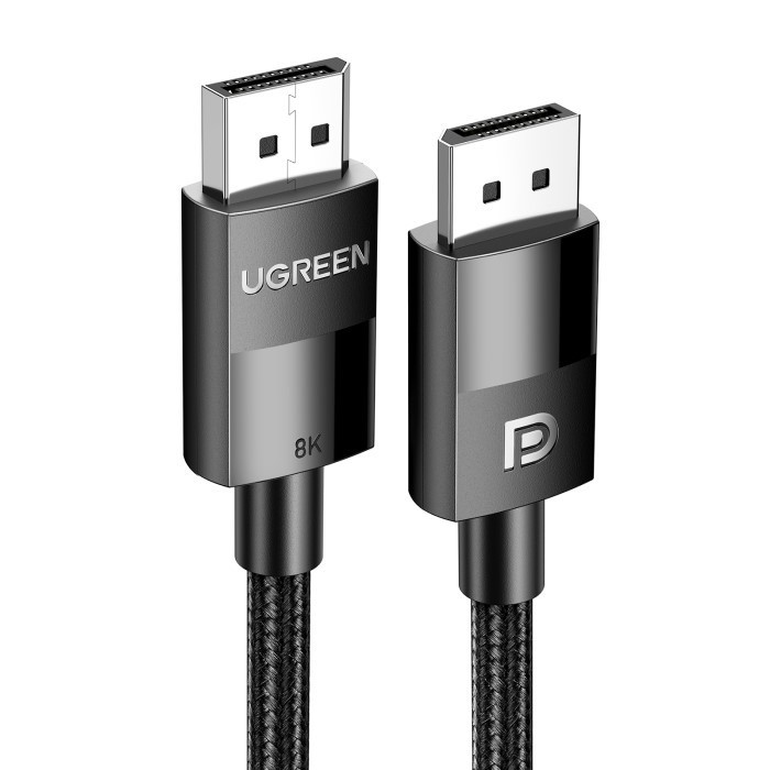 Кабель UGREEN DP114 DP 1.4 Male to Male Plastic Case Braided Cable 2m (UGR-80392) Київ - фото 2