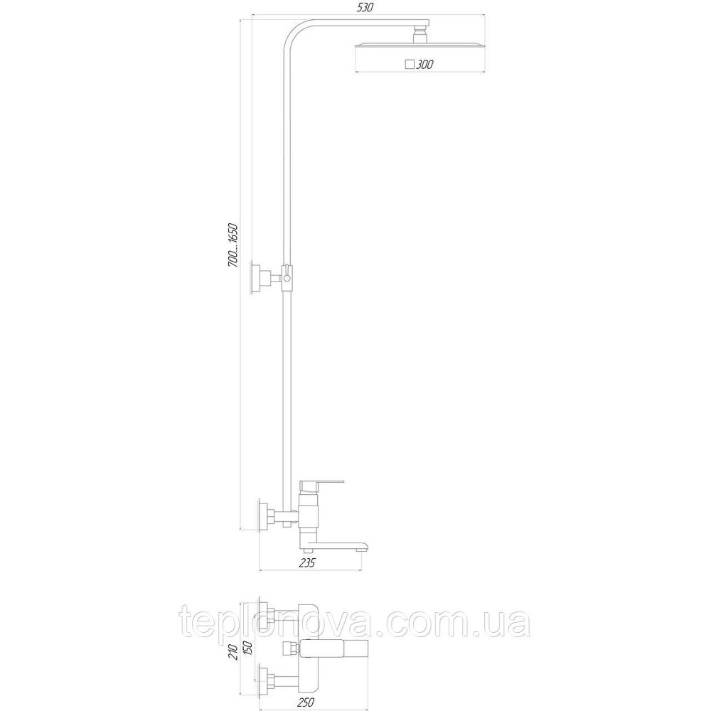 Душевая система Globus Lux MILANO VAN-GLM0007 Черновцы - изображение 4