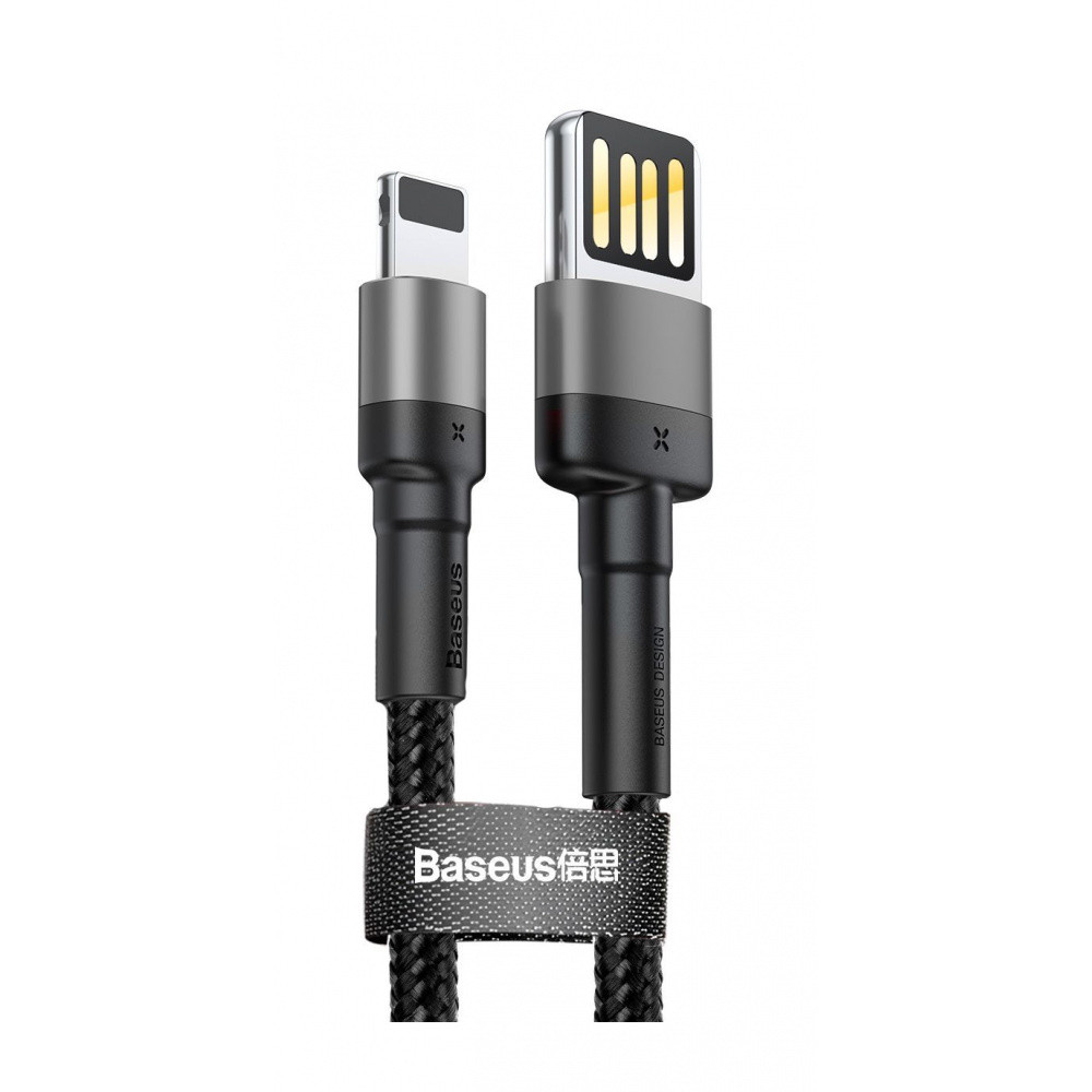 Кабель Baseus Cafule Lightning Special Edition 2.4A 1м сірий Львів - фото 1