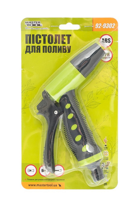Пістолет для поливання MASTERTOOL 1/2" TPR покриття регулювання потоку води 92-9302 Рівне - фото 5
