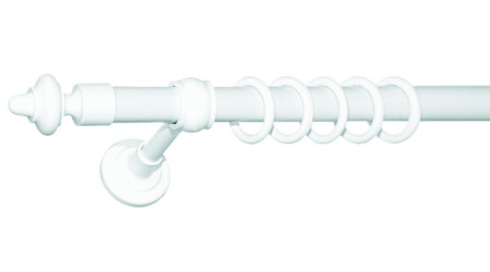 Карниз трубчатый фурнитура пластик ø28 мм (белый) 2.0, 1 Бровары - изображение 1