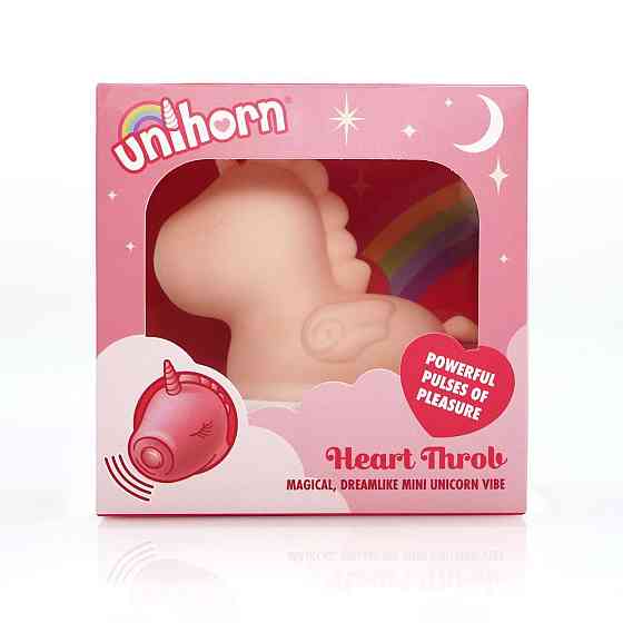 Вібратор-єдиноріжка Unihorn – Heart Throb, з пульсацією Sex Aura Київ