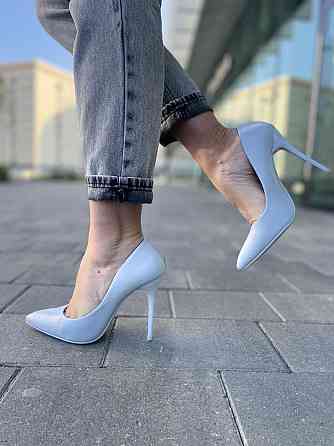 Comer Туфлі жіночі COMER блакитні екошкіра каблук 11 см 36р.-23.5см. (AH-4 4961) Коломия