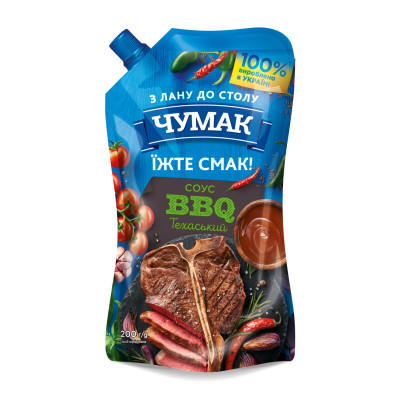 Соус Чумак BBQ Техаський 200 г (4823096008851) Вінниця - фото 1