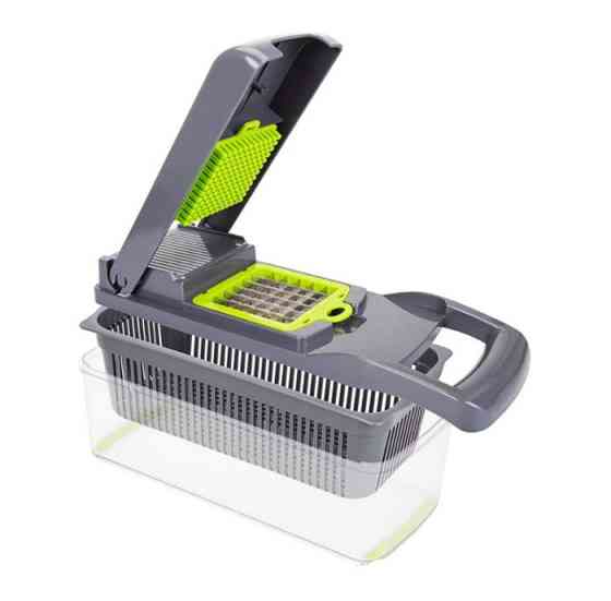 ОВОЩЕРІЗКА БАГАТОФУНКЦІОНАЛЬНА 12 В 1 ГРЕЙ (ШТ) 3355 ABA-OPT Одеса