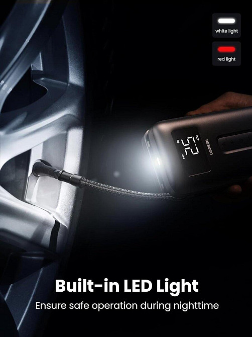 Автомобильный насос UGREEN Portable Tire Inflator UGR-15951 Одесса - изображение 5