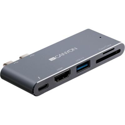 Порт-репликатор Canyon Docking Station with 5 ports, Thunderbolt 3, Input 100-240V (CNS-TDS05DG) Винница - изображение 3