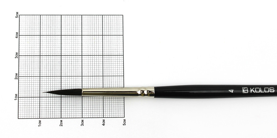 Кисть белка круглая Classic 3049R No 4 короткая ручка KOLOS Киев - изображение 2