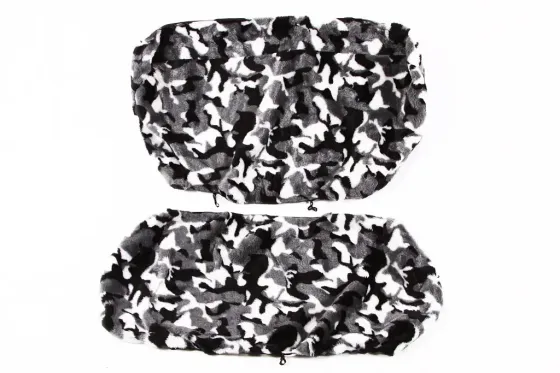 Чехли на сидушки хутрарі чорний/серий/білий Вінниця