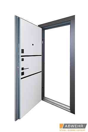 Двери входные, квартирные ABWEHR. Модель 443 LIMANA Цвет Кварцит / Белый супермат Киев