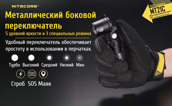 Багатофункціональний ліхтар Nitecore MT21C 1000лм Вінниця - фото 10