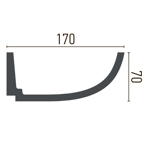 Карниз полиуретановый гладкий Gaudi Decor P 882 Днепр