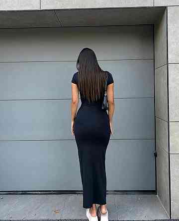 Женское стильное элегантное длинное платье из качественной вискозы Графит, 42/44 Одесса